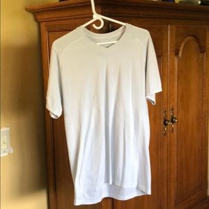White Lululemon Metal Vent V-neck